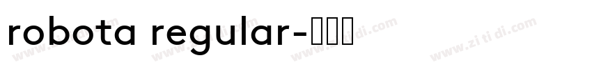 robota regular字体转换